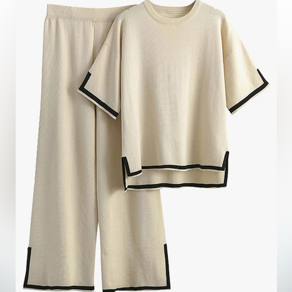 Cream sweater set